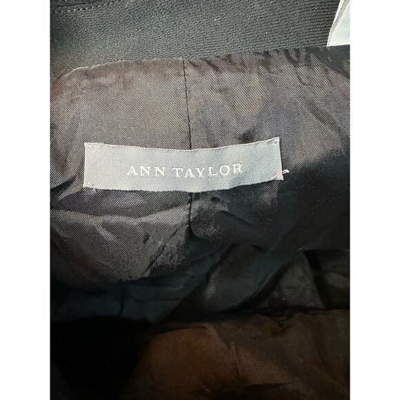Ann Taylor Seasonless Blazer Jacket Black Notched Long Sleeve Size 4 - Picture 4 of 7